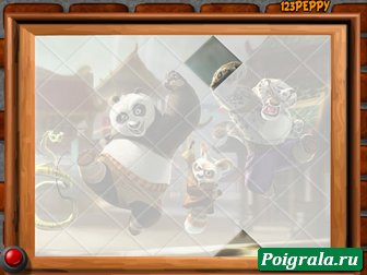 Скриншот игры Пазл с кунг-фу пандой Картинка к игре Пазл с кунг-фу пандой